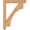 Ekena Millwork Westlake Arts and Crafts Smooth Bracket w/ Offset Brace, Western Red Cedar, 5 1/2"W x 30"D x 38"H BKT0604X30X38WTL03SWR - alternate 3